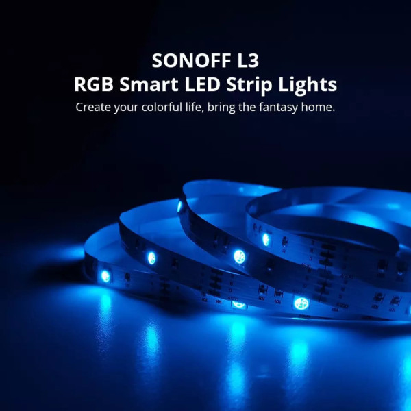 WiFi Світлодіодна RGB стрічка на 5 метрів SONOFF L3 з мікрофоном від SONOFF за 695грн (код товару: 5L3 )