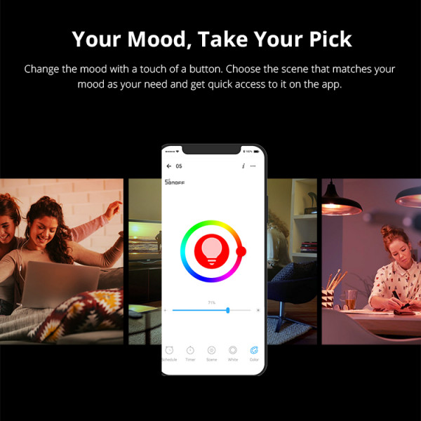 SONOFF B02-B, B05-B Розумна світлодіодна лампочка Wi-Fi від SONOFF за 315грн (код товару: B205 )