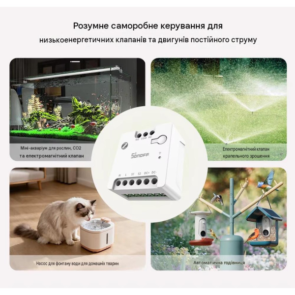 SONOFF MINI-ZBD Zigbee интеллектуальный коммутатор с сухими контактами и поддержкой NO/NC, гибким питанием AC/DC от SONOFF