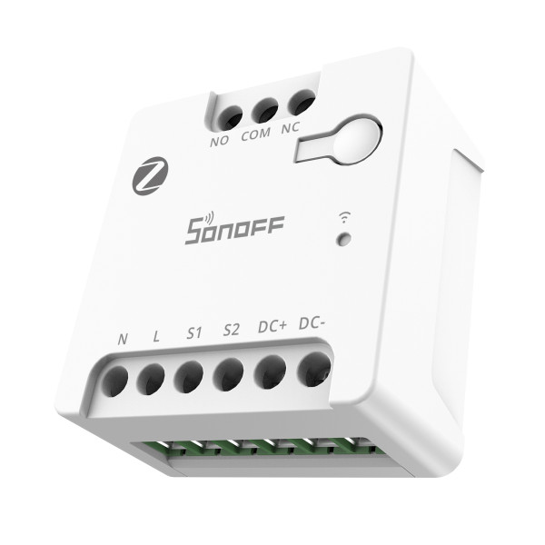 SONOFF MINI-ZBD Zigbee интеллектуальный коммутатор с сухими контактами и поддержкой NO/NC, гибким питанием AC/DC от SONOFF