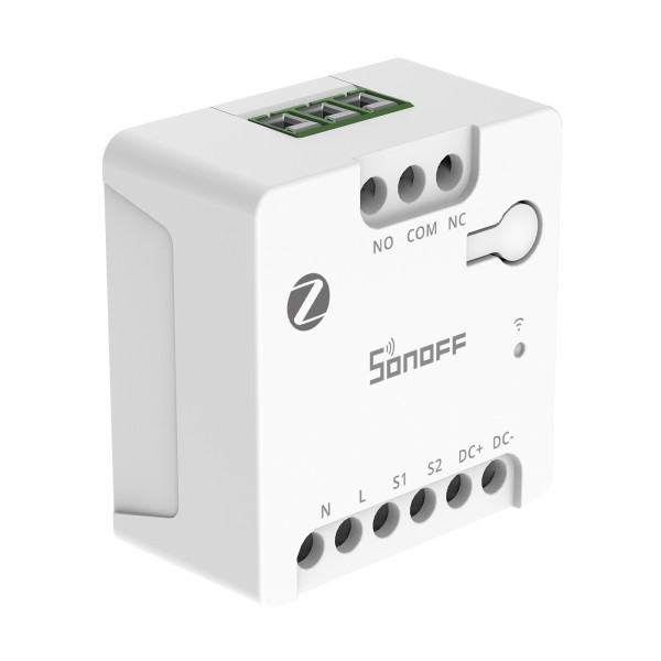 SONOFF MINI-ZBD Zigbee интеллектуальный коммутатор с сухими контактами и поддержкой NO/NC, гибким питанием AC/DC от SONOFF