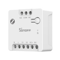 SONOFF MINI-ZBD Zigbee интеллектуальный коммутатор с сухими контактами и поддержкой NO/NC, гибким питанием AC/DC от SONOFF