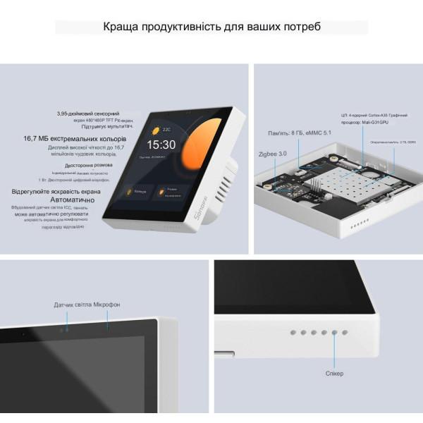Sonoff Nspanel Pro настенная панель управления и мониторинга умного дома с поддержкой WiFi и Zigbee протоколов от SONOFF