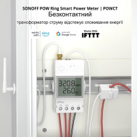 SONOFF POW Ring Умный измеритель мощности с внешним трансформатором тока до 100 Ампер от SONOFF