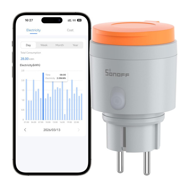 WiFi Matter розетка SONOFF S61s для уличного использования (Евро) от SONOFF WiFi Matter розетка SONOFF S61s для уличного использования (Евро) от SONOFF
