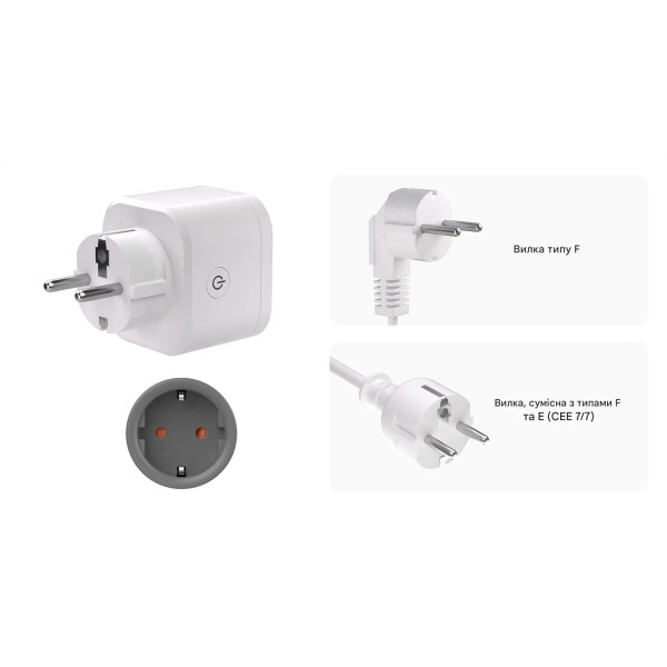 WiFi Matter розетка со счетчиком SONOFF iPlug Gen2 S61s (Євро) от SONOFF