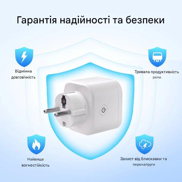WiFi Matter розетка со счетчиком SONOFF iPlug Gen2 S61s (Євро) от SONOFF