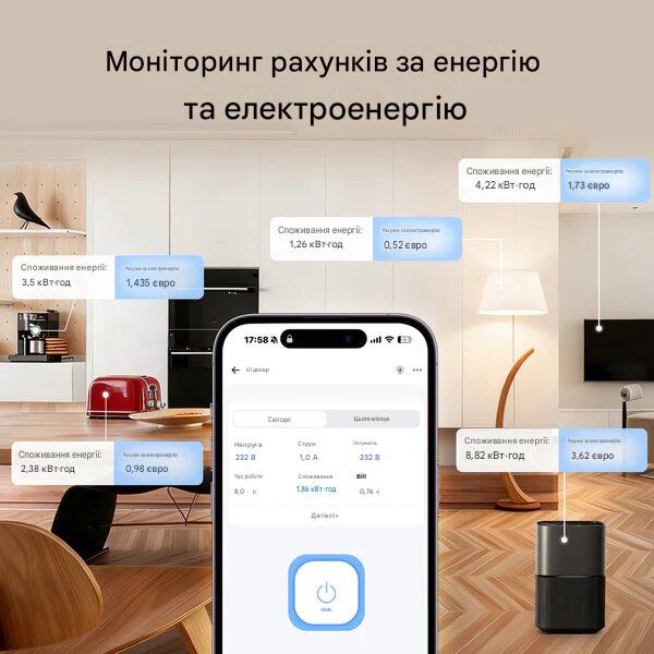WiFi Matter розетка со счетчиком SONOFF iPlug Gen2 S61s (Євро) от SONOFF