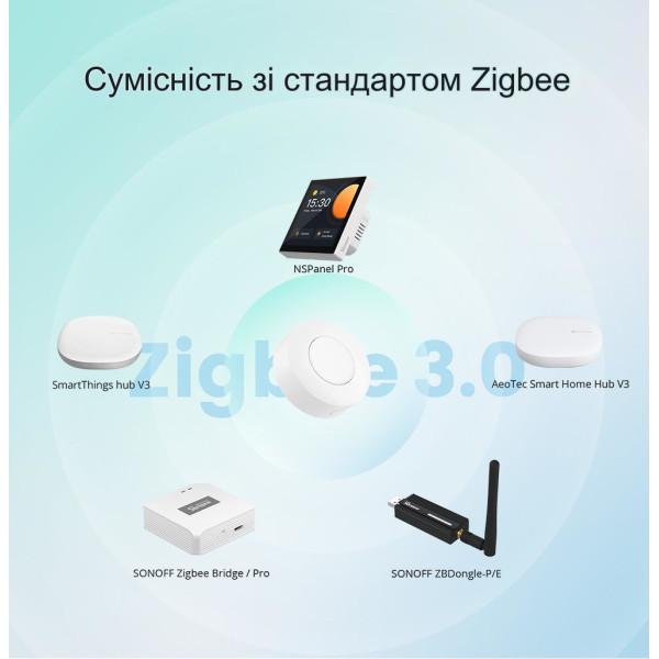 SONOFF SNZB-01P - Беспроводной коммутатор-кнопка Zigbee с батарейкой от SONOFF