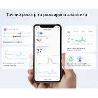 Zigbee датчик температуры и влажности SONOFF AirGuard TH SNZB-02DR2 с большим 3.6" ЖК-дисплеем от SONOFF Zigbee датчик температуры и влажности SONOFF AirGuard TH SNZB-02DR2 с большим 3.6" ЖК-дисплеем от SONOFF