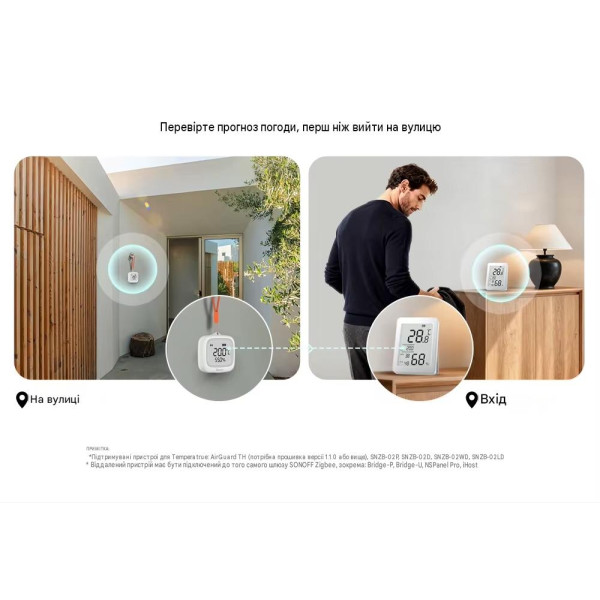 Zigbee датчик температуры и влажности SONOFF AirGuard TH SNZB-02DR2 с большим 3.6" ЖК-дисплеем от SONOFF Zigbee датчик температуры и влажности SONOFF AirGuard TH SNZB-02DR2 с большим 3.6" ЖК-дисплеем от SONOFF