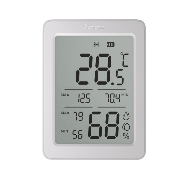Zigbee датчик температуры и влажности SONOFF AirGuard TH SNZB-02DR2 с большим 3.6" ЖК-дисплеем от SONOFF