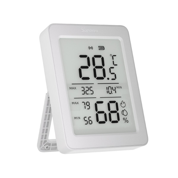 Zigbee датчик температуры и влажности SONOFF AirGuard TH SNZB-02DR2 с большим 3.6" ЖК-дисплеем от SONOFF