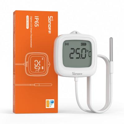 SONOFF SNZB-02LD розумний термометр  IP65 Zigbee LCD (версія з зовнішнім зондом)