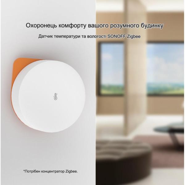 SONOFF SNZB-02P - беспроводной умный Zigbee датчик температуры и влажности с батарейкой от SONOFF