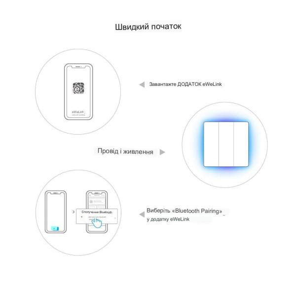 Sonoff TX Ultimate Сенсорный WiFi Настенный выключатель от 1 до 4 кнопок с подсветкой, звуком, вибрацией и возможностью сменных кнопок от SONOFF