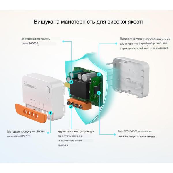 SONOFF Zigbee Mini ZBMINI-L R2 Extreme контролер вимикач до механічного перемикача з одною лінією живлення по фазі (без нейтралі) від SONOFF за 515грн (код товару: ZBMINIL2 )