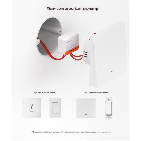 SONOFF Zigbee Mini ZBMINI-L R2 Extreme контролер вимикач до механічного перемикача з одною лінією живлення по фазі (без нейтралі) від SONOFF за 515грн (код товару: ZBMINIL2 )