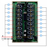 16-ти канальный (16 реле) универсальный дистанционный выключатель на 12 Вольт с пультом от AOKE