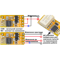 Одно-канальний універсальний дистанційний вимикач (Реле) від 3,5 до 15 Вольт "Мікро" 433 МГц від AOKE за 245грн (код товару: 1U12-12 )
