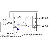 Одно-канальный универсальный дистанционный выключатель 315 МГц на 220 Вольт (США Авто) от AOKE