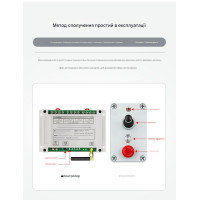 Промышленный 4-канальный радиовыключатель AK-C240407 с джойстиком (AC 100-450V) от AOKE