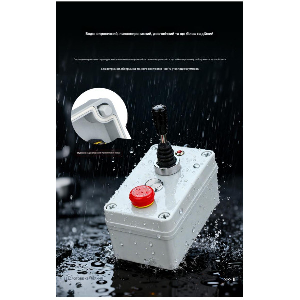 Промышленный 4-канальный радиовыключатель AK-C240407 с джойстиком (AC 100-450V) от AOKE