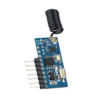 4-х канальна плата приймач на 433 МГц 3 - 12 Вольт