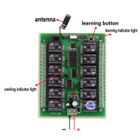 12-ти канальный универсальный дистанционный выключатель на 12 Вольт от AOKE