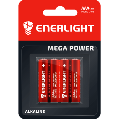 Батарейка Enerlight Mega Power Alkaline AAA