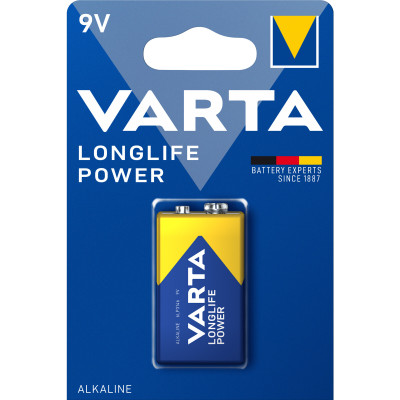 Батарейка алкалайнова Varta Long Life Power RED 9V (Крона)