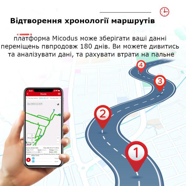 MV66 GPS GSM GPRS OBD Автомобільний трекер-локатор реального часу, з голосовим контролем та безкоштовним додатком від MiCODUS за 735грн (код товару: MV66 )