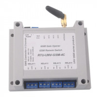 Четырёхканальное GSM реле (выключатель) UNV 5/6/9/12 Вольт на SIM800C и STM32 на DIN рейку от RCMALL