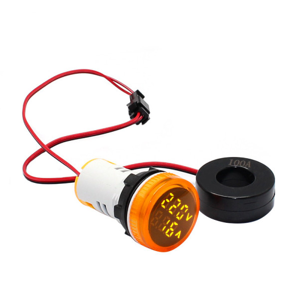 Амперметр Вольтметр индикатор измерения напряжения и тока сети AC 0-100 Ампер 20-500 Вольт с LED дисплеем от TOMZN Амперметр Вольтметр индикатор измерения напряжения и тока сети AC 0-100 Ампер 20-500 Вольт с LED дисплеем от TOMZN