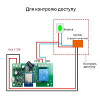 1-но канальний WIFI+Радіо 433 МГц вимикач-реле (сухий контакт) на 5/7-32 Вольти або 5/85 -265Вольти додаток Tuya або SmartLife від Qiachip за 295грн (код товару: 1SRT )