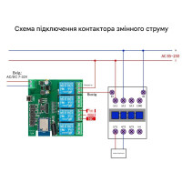 4-х канальний WIFI+Радіо 433 МГц вимикач-реле (сухий контакт) на 5/7-32 Вольти або 5/85 -265Вольти додаток Tuya або SmartLife від Qiachip за 595грн (код товару: 4SRT )