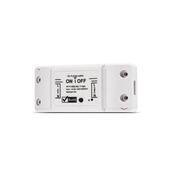 Мини четырехканальный мини WiFi+Радио 433МГц выключатель-реле с локальным управлением для Tuya (SmartLife) от Qiachip