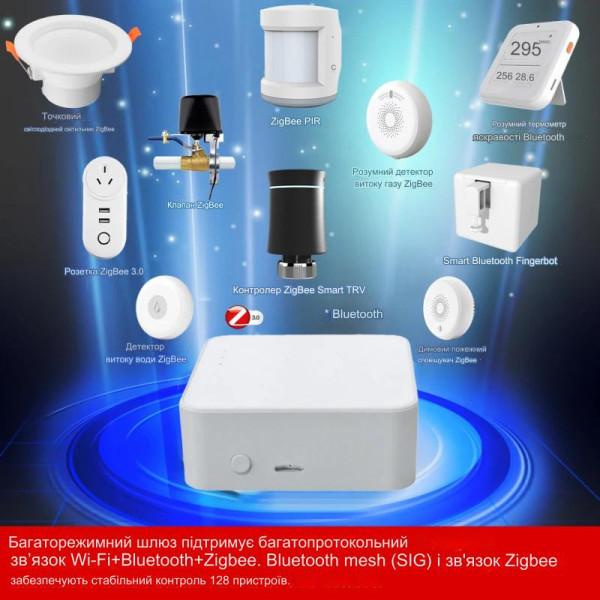 Пристрій домашньої автоматизації міст WIFI Tuya (SmartLife) + Zigbee + Bluetooth до 128-ти пристроїв від SONOFF за 725грн (код товару: ZIGBEETUYA )