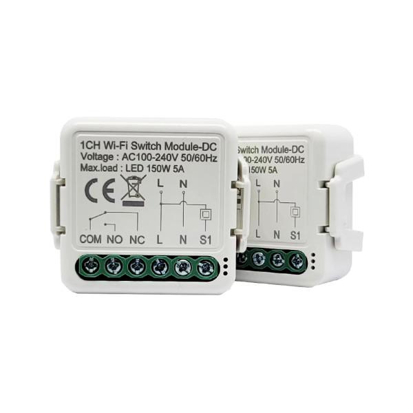 WIFI выключатель с сухим переключающим контактом реле приложение TUYA (Smartlife) от Qiachip
