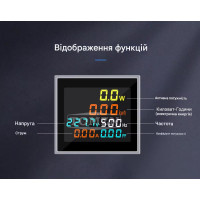 Мультиметр 6-в-1 (100A, 300V) на панель Ø22мм: Ватметр, Вольтметр, Амперметр, Счетчик кВт⋅год от TOMZN Мультиметр 6-в-1 (100A, 300V) на панель Ø22мм: Ватметр, Вольтметр, Амперметр, Счетчик кВт⋅год от TOMZN
