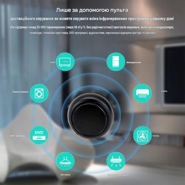 WiFi Инфракрасный (ИК) пульт управления бытовых приборов с датчиком температуры и влажности и поддержкой 433/315 МГц для приложения Tuya (SmartLife) от Qiachip