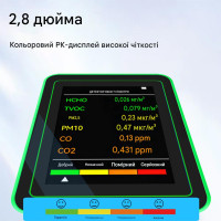 Аналізатор якості повітря та газів (CO2, HCHO, TVOC, PM2.5) від CHINA за 945грн (код товару: MT26 )