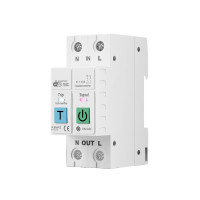 2-полюсний Wi-Fi вимикач з захистом витоків (ПЗВ) напруги та струму на рейку, 220/230В до 63А Tuya (Smart Life) від Qiachip за 895грн (код товару: SMT2P )