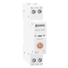 1-но фазний WIFI вимикач-реле з таймером на DIN рейку 220В до 63A для Tuya або Smart Life