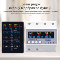 Автоматический переключатель фаз (автоматического выбора фаз) (63A) с функцией подписки, защитой от напряжения и тока (3P+N) от TOMZN