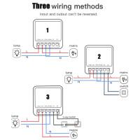 TUYA MINI проходной WiFi контроллер для 2-х выключателей Умного Дома c таймером ANDROID, iOS от SONOFF