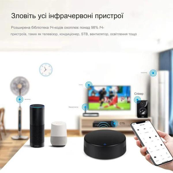 Розумний WiFi + Інфрачервоний (ІЧ) пульт керування побутових приладів p датчиком температури та вологості для додатку Tuya (SmartLife) від Qiachip за 345грн (код товару: WIFIIR )