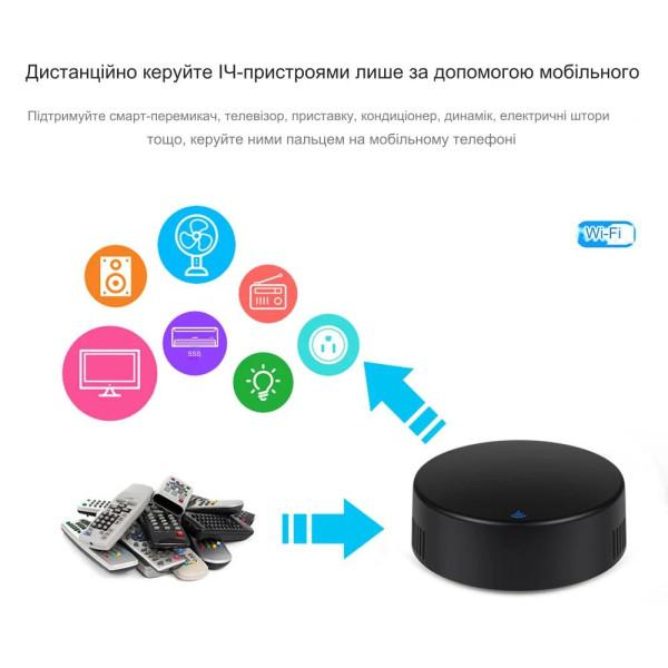 Умный WiFi + Инфракрасный (ИК) пульт управления бытовых приборов с датчиком температуры и влажности для приложения Tuya (SmartLife) от Qiachip