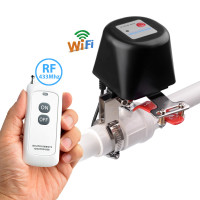 Вентильный электроклапан (электропривод) шарового крана газа, воды из WI-FI и RF433 с пультом приложение Tuya или Smart Life от CHINA Вентильный электроклапан (электропривод) шарового крана газа, воды из WI-FI и RF433 с пультом приложение Tuya или Smart Life от CHINA