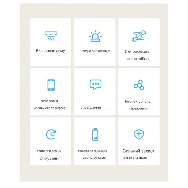 Zigbee датчик диму з звуковим оповіщенням підтримкою мобільного додатку від EARYKONG за 565грн (код товару: ZBSM )